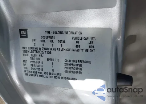 2001 Oldsmobile Alero Gl1 z USA, uszkodzony, nr VIN 1G3NL52T51C271153